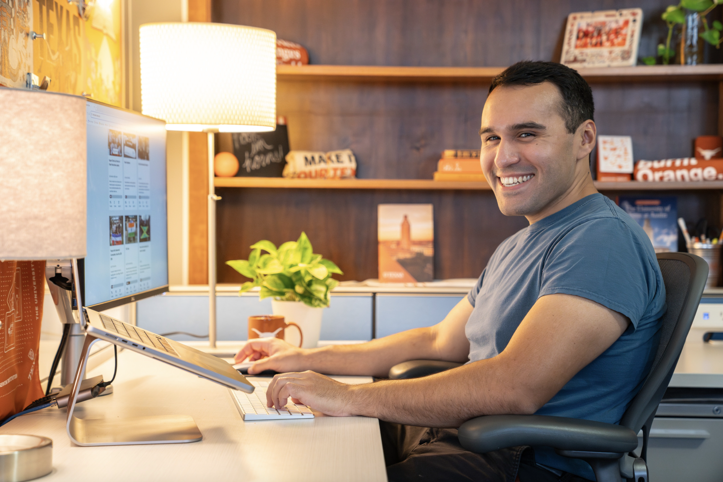 Office worker at desk